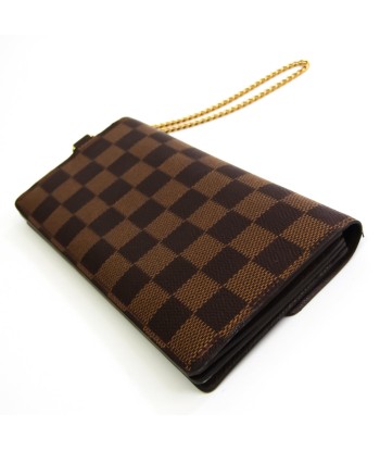 Louis Vuitton Damier Porto Fouille Accordion N60002 Damier Canvas Long Wallet (bi-fold) Ebene soldes