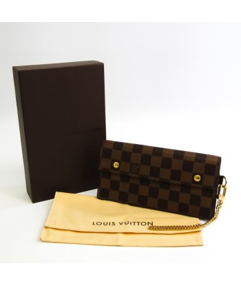 Louis Vuitton Damier Porto Fouille Accordion N60002 Damier Canvas Long Wallet (bi-fold) Ebene soldes