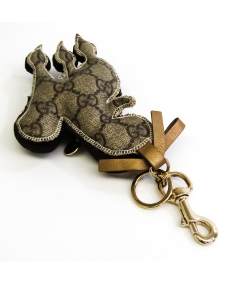 Gucci GG Supreme Charm Gucciori Poodle Keyring (BeigeBrown) Vous souhaitez 