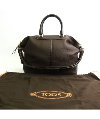 Tods Womens Leather Shoulder BagTote Bag Brown une grave pollution 