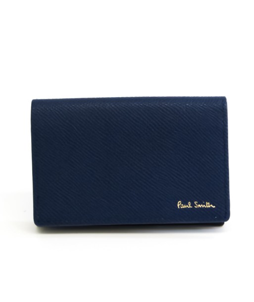 Paul Smith Leather Business Card Case BlackBlueRed Color livraison et retour toujours gratuits