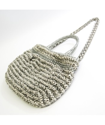 Anteprima NEW CRISTALLO FIOCCO PB11SB3044 Women's Wire Handbag,Shoulder Bag Gray,Silver Par le système avancé 