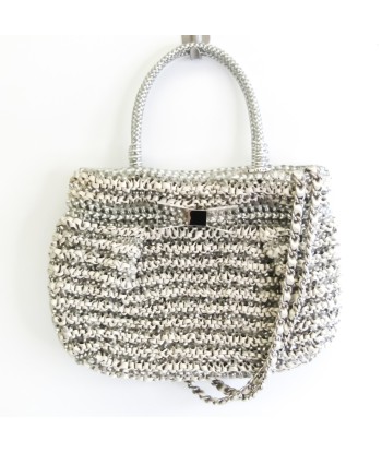 Anteprima NEW CRISTALLO FIOCCO PB11SB3044 Women's Wire Handbag,Shoulder Bag Gray,Silver Par le système avancé 