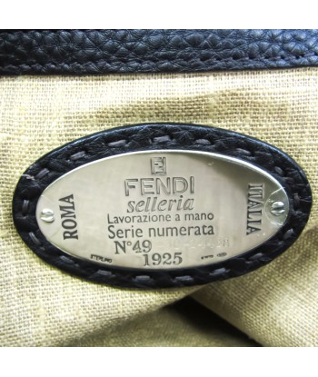 Fendi Selleria 7VS041 Mens Leather Boston Bag Black les ctes