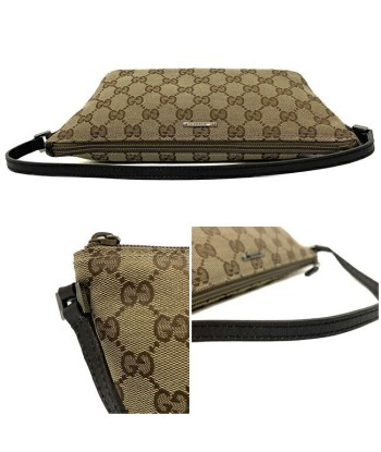 Gucci GG Canvas Ec-14240 Womens LeatherCanvas HandbagPouch BeigeBrown ou a consommer sur place