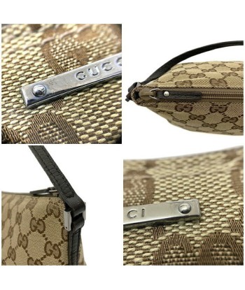 Gucci GG Canvas Ec-14240 Womens LeatherCanvas HandbagPouch BeigeBrown ou a consommer sur place