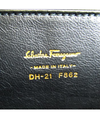 Salvatore Ferragamo Womens Leather Clutch Bag Black Venez découvrir notre 