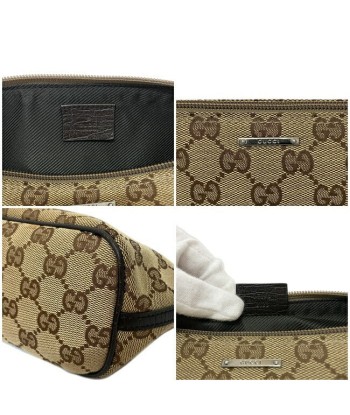 Gucci GG Canvas Ec-14240 Womens LeatherCanvas HandbagPouch BeigeBrown ou a consommer sur place