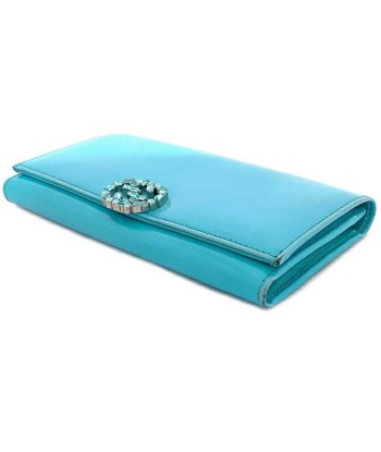 Gucci F-14254 Womens Leather Long Wallet (bi-fold) Blue Jusqu'à 80% De Réduction