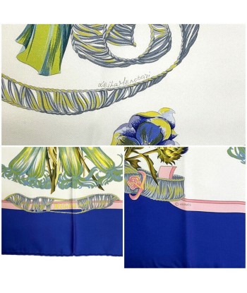 Hermes Ec-14185 Women's Silk Scarf Blue,Green,White s'inspire de l'anatomie humaine