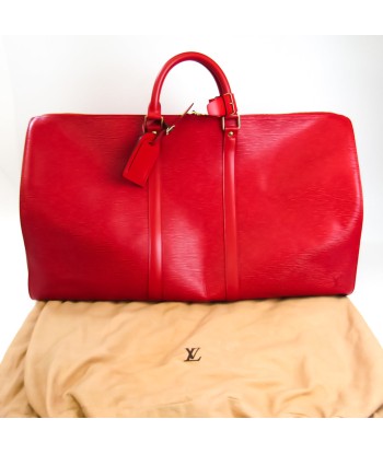 Louis Vuitton Epi Keepall 55 M42957 Womens Boston Bag Castilian Red Comparez et commandez 