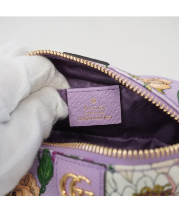 Auth Gucci 577355 Womens Canvas Pouch Purple 2024