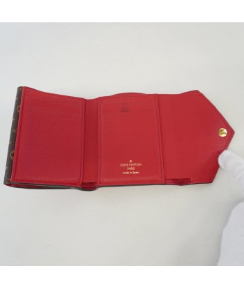 Auth Louis Vuitton Tri-Fold Wallet Portofeuil Duble V Compact M64419 Ruby Les êtres humains sont 