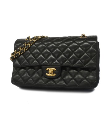 Auth Chanel Shoulder Bag Matrasse W Flap W Chain Lambskin Black Gold Metal suggérées chez