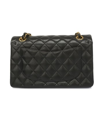 Auth Chanel Shoulder Bag Matrasse W Flap W Chain Lambskin Black Gold Metal Livraison rapide