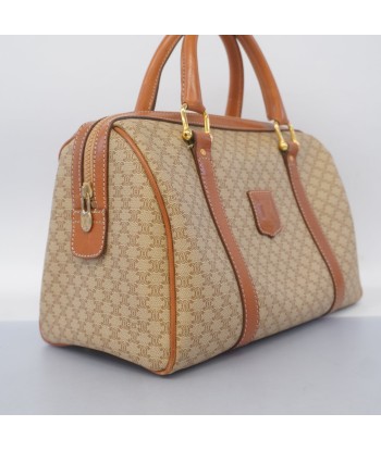 Auth Celine Handbag Macadam PVC Beige Gold Metal Livraison rapide