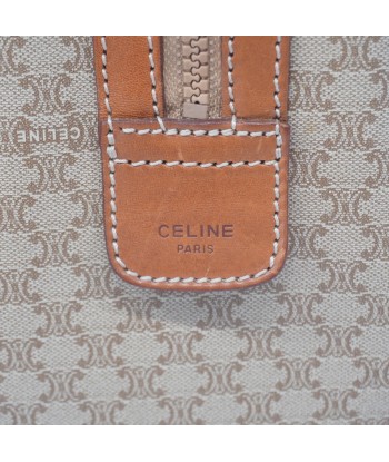 Auth Celine Handbag Macadam PVC Beige Gold Metal Livraison rapide