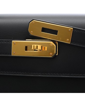 Hermes Kelly 28 Handbag Shoulder Bag Black de technologie