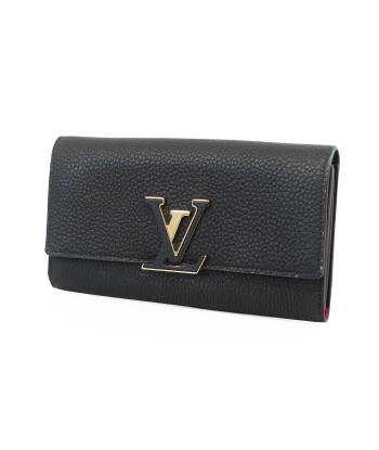 Auth Louis Vuitton Taurillon Portofeuil Capsine M61248 Womens Long Wallet 2024