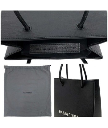 Balenciaga F-14279 Womens Leather HandbagShoulder BagTote Bag Black outlet