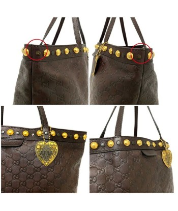 Gucci Ec-14243 Men,Women Leather Bag Brown,Gold 2024