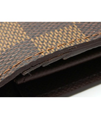 Louis Vuitton Bi-Fold Wallet Damier Portofeuil Brothers Mens N60017 Ebene Fin de série