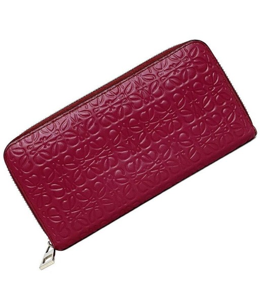 Loewe Repeat F-14278 Womens Leather Wallet PinkRaspberry soldes