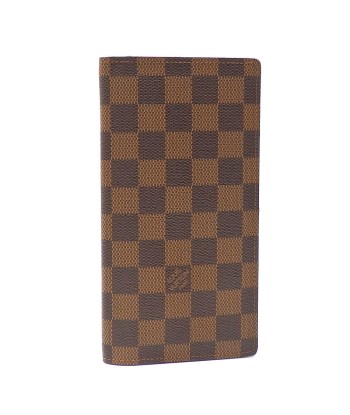 Louis Vuitton Bi-Fold Wallet Damier Portofeuil Brothers Mens N60017 Ebene Fin de série