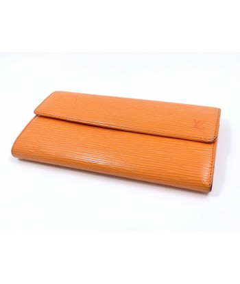 Louis Vuitton Bi-Fold Wallet Epi Pochette Porto Monek Lady Ladies M6357H Mandarin meilleur choix