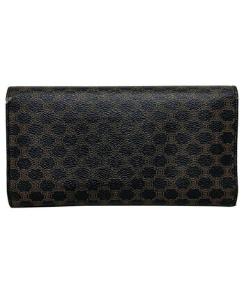 Celine Macadam Ec-14156 Women's PVC,Leather Long Wallet (tri-fold) Black,Brown de l' environnement