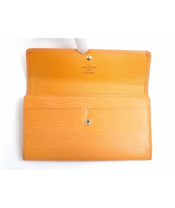 Louis Vuitton Bi-Fold Wallet Epi Pochette Porto Monek Lady Ladies M6357H Mandarin meilleur choix