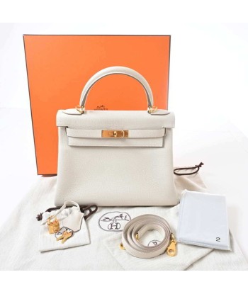 HERMES Hermes Togo Kelly 28 Handbag White de technologie