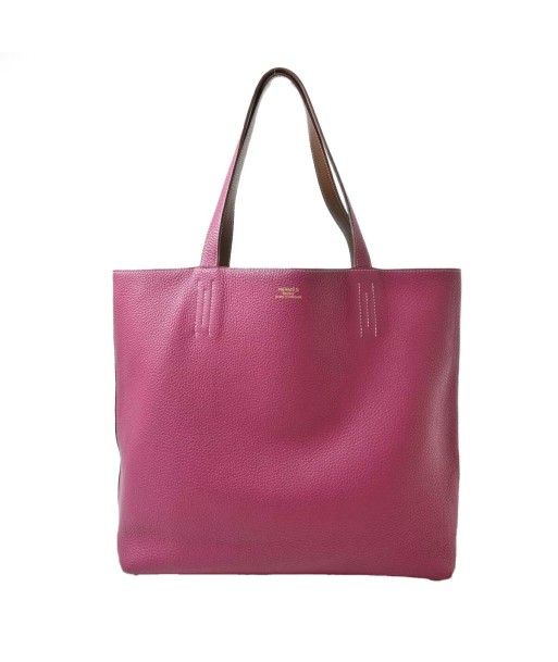 HERMES Hermes Taurillon Clemence Duble Sense 36 Reversible Tote Bag Purple / Brown la livraison gratuite