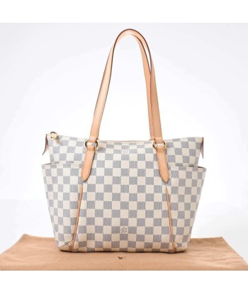 LOUIS VUITTON Louis Vuitton Azure Totally PM Tote Bag White PVC Leather Faites des économies