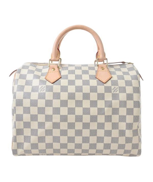 LOUIS VUITTON Louis Vuitton Azure Speedy 30 Handbag White PVC Leather du meilleur 