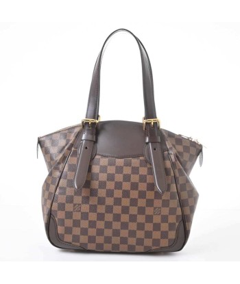 LOUIS VUITTON Louis Vuitton Damier Verona MM Shoulder Bag Brown PVC Leather pas chere