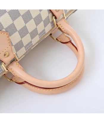 LOUIS VUITTON Louis Vuitton Azure Speedy 30 Handbag White PVC Leather du meilleur 