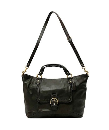 Coach Ec-14196 Leather Shoulder BagTote Bag BrownGold du meilleur 