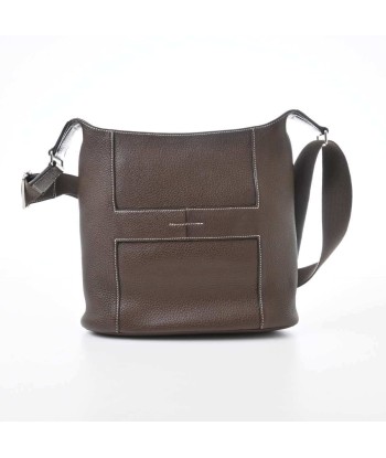 HERMES Hermes Taurillon Clemence Good News Shoulder Bag Brown pas cheres