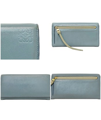 Loewe Ec-14187 Women's Nappa Leather,Leather Long Wallet (bi-fold) Light Blue Découvrez la collection