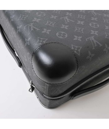 LOUIS VUITTON Louis Vuitton Eclipse Horizon 55 Carry Bag 4 Wheels Black PVC Leather soldes