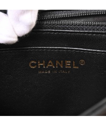 CHANEL Chanel Lambskin Mini Matrasse V Stitch Coco Mark Chain Shoulder Bag Black en ligne