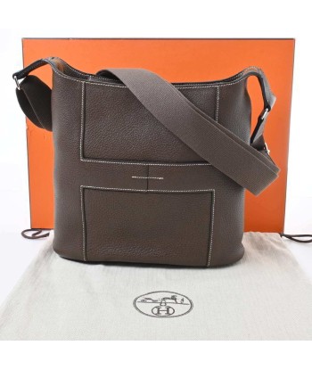 HERMES Hermes Taurillon Clemence Good News Shoulder Bag Brown pas cheres