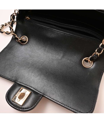 CHANEL Chanel Lambskin Mini Matrasse V Stitch Coco Mark Chain Shoulder Bag Black en ligne