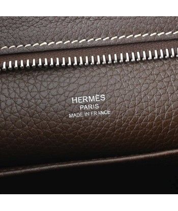 HERMES Hermes Taurillon Clemence Good News Shoulder Bag Brown pas cheres