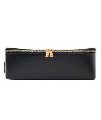 Celine Leather Vanity Bag Makeup Pouch Black 2024