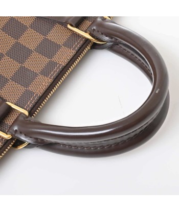 LOUIS VUITTON Louis Vuitton Damier Alma Handbag Brown PVC Leather soldes