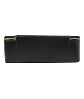 Celine Leather Vanity Bag Makeup Pouch Black 2024