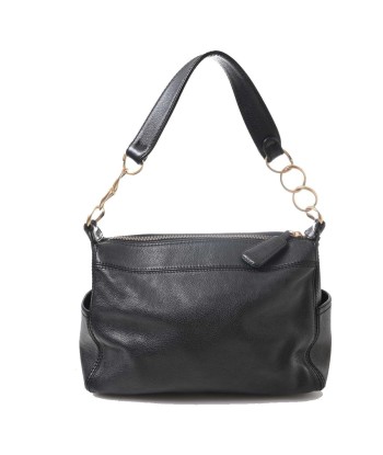 CHANEL Leather Coco Mark Chain One Shoulder Bag Black online