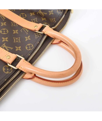 LOUIS VUITTON Monogram Keepall Bandolier 45 Boston Bag Brown PVC Leather En savoir plus